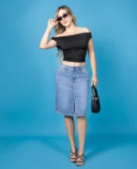 Maxi falda Sassari jeans Moda mujer